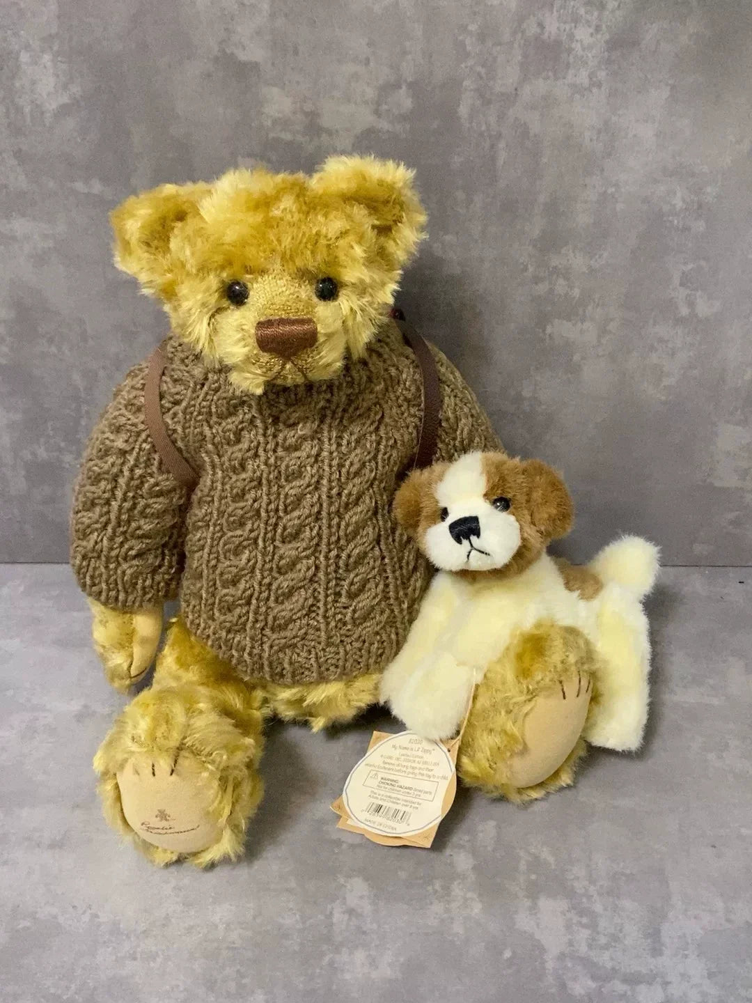 Artist GUND jointed bear five-jointed teddy model very special set can New