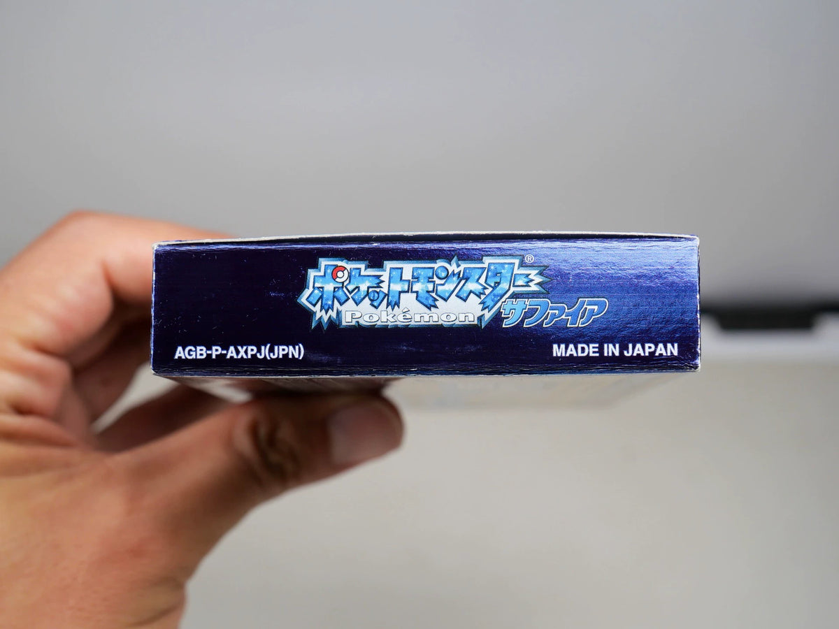 GBA game, Pokemon, Sapphire, original genuine cassette tape, color as shown, box said yes, paper is incomplete, there is some wear on the upper edge of the front of the box, the is normal and archived, and the transparent protective box is shipped.