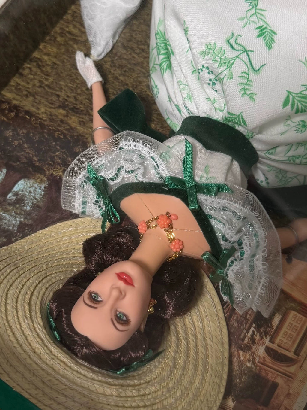 180926-toy-15 Barbie Gone with the Wind Picnic Dress Out of Print Collector's Edition Scarlett O Hara Barbecue at Twelve