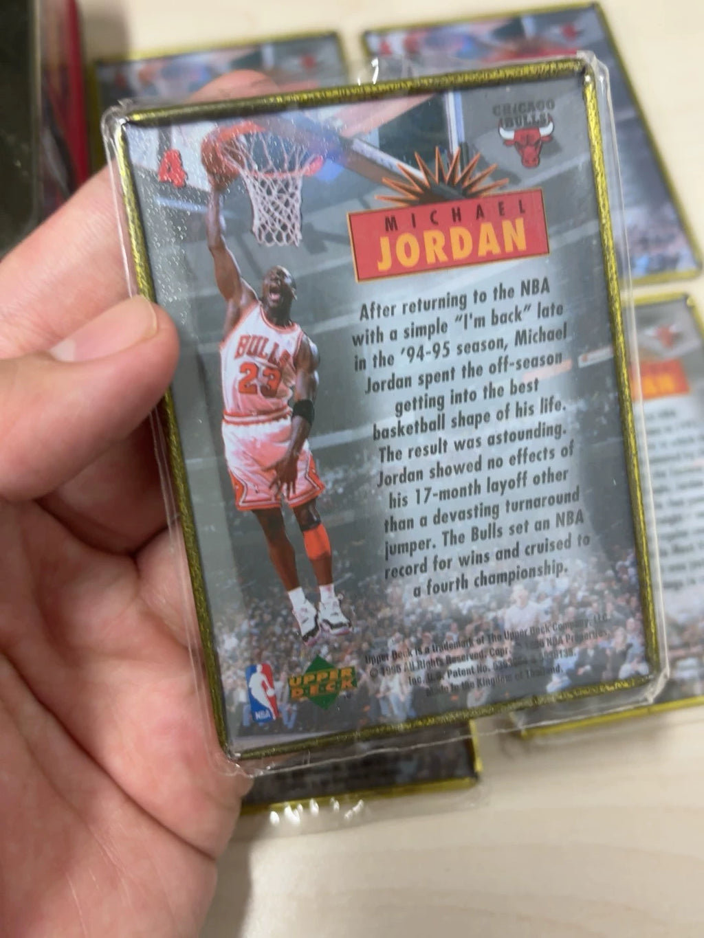 031026-toy-7 ud Michael Jordan iron plate complete set with box original sealing fi 1996 New