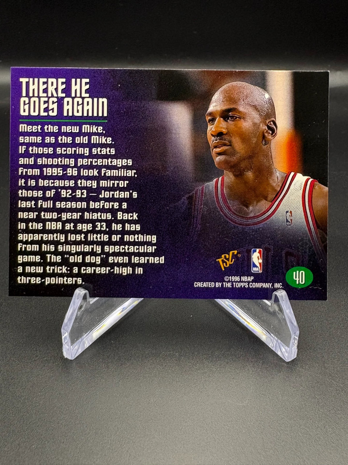 031026-toy-12 Michael JordanMichael Jordan 1995-96 Topps Stadium Club Members Only #