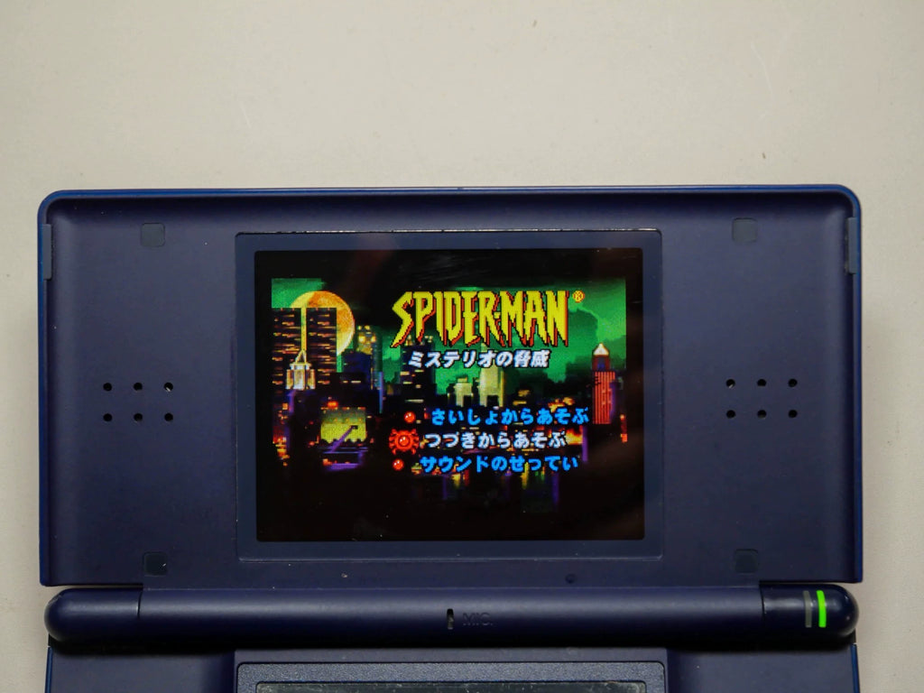 120926-toy-58 GBA game, Spider-Man, mysterious threat, genuine cassette, rare goods, naked card without original packaging box, coloring as shown, in good condition, chip memory, normal function, including shipping a storage box.