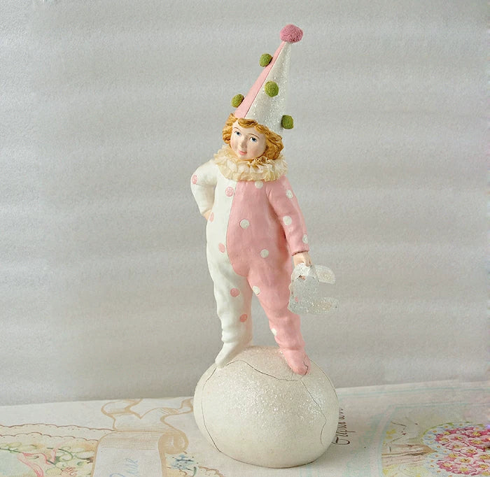 040926-doll-240 Spot Filipino Artist Pulp Doll Pink Clown Red Roses