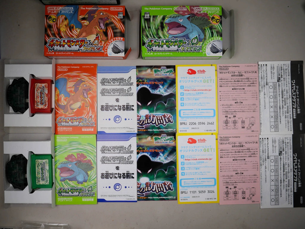 GBA game, Pokemon, five-piece collection of rubies, sapphires, emeralds and fiery red, leafy green. The color is as shown in the picture, the original medieval cassette, the box is full, the overall state is good, the contents are complete, the is normal