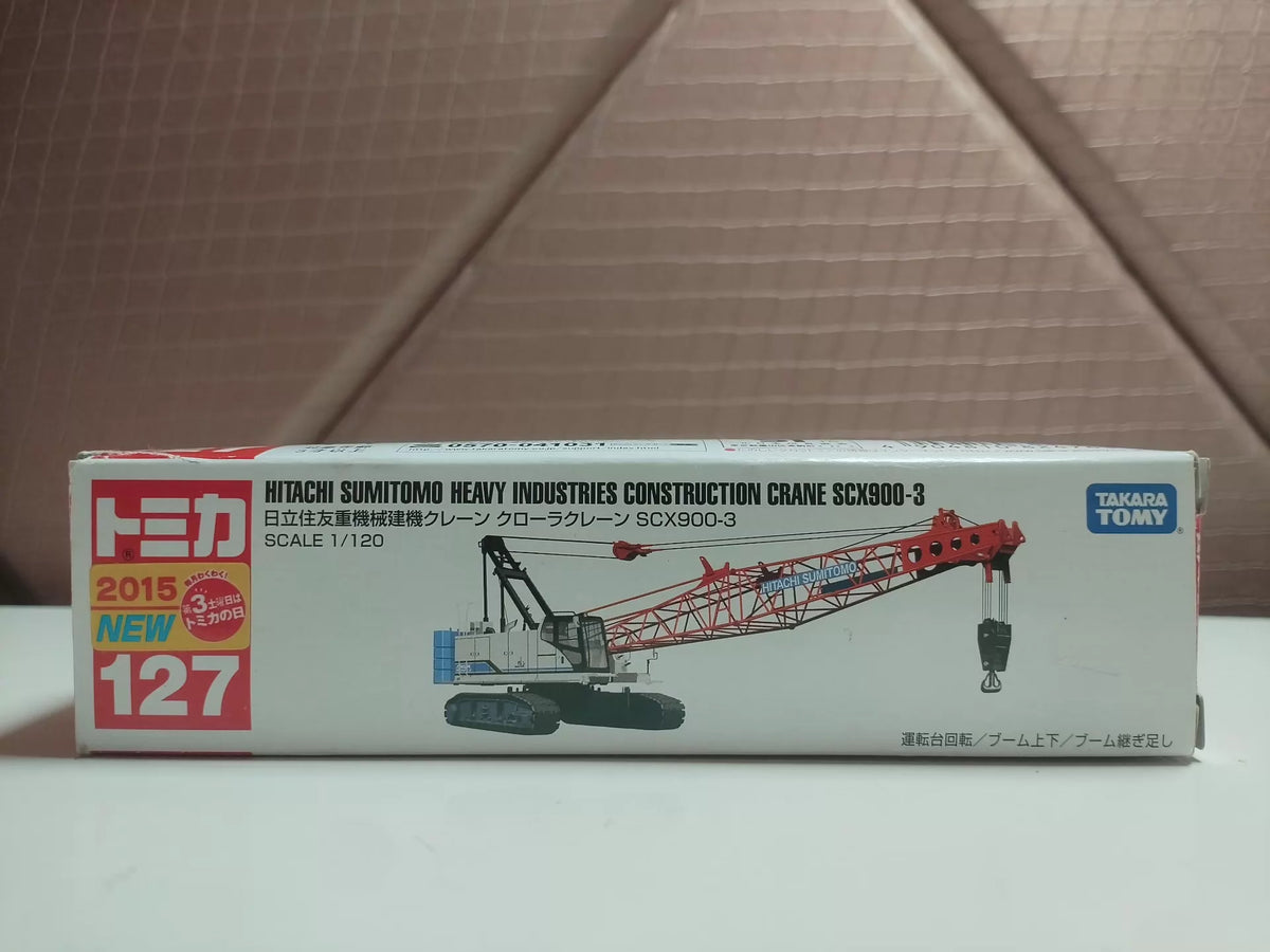 150926-toy-41 Tomica out-of-print new car attachment long car length box No. 127 Hitachi Sumitomo Heavy Industries Construction Machinery Hitachi Sumitomo Heavy Industries Construction crane SCX900-3