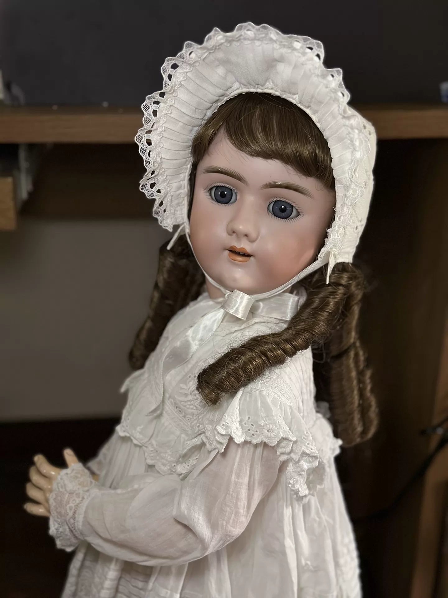 040926-doll-228 Antique German Soup Doll Joint Body Handwerck109 Dep 30 \"Large Size Doll