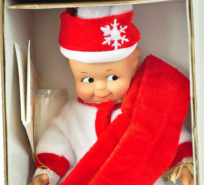 040926-doll-259 Antique Kewpie Snowman Doll with Original Box