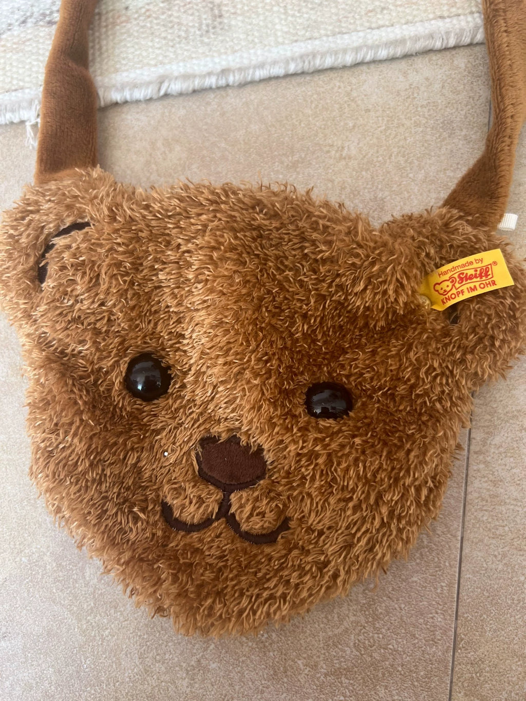 250926-toy-33 Steiff teddy bear plush crossbody bag