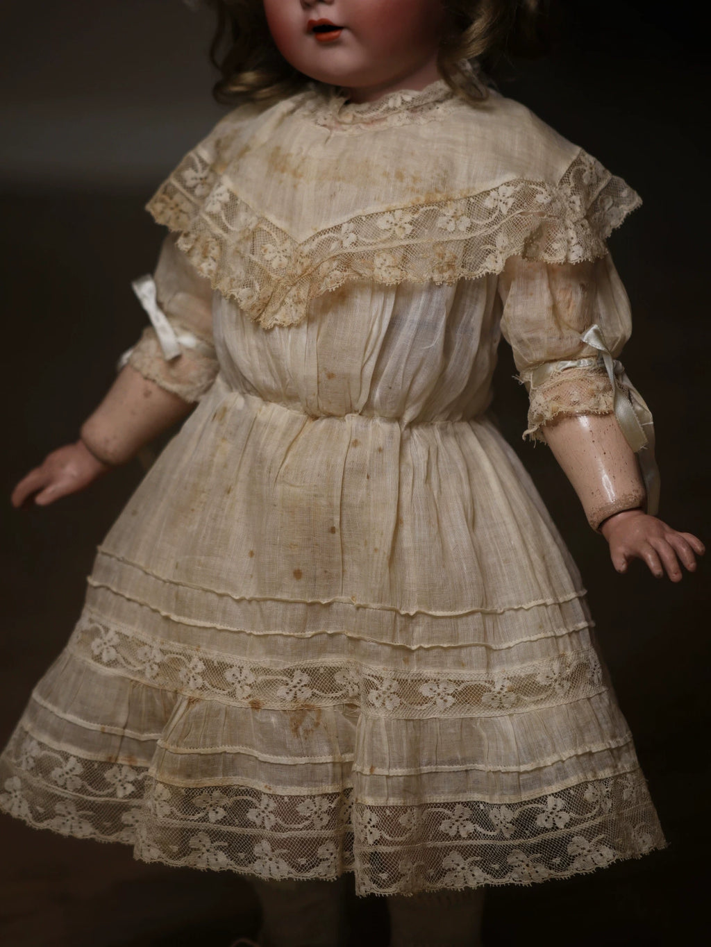 031026-toy-1 bisque doll 117n German antique ceramic with sound mechanism