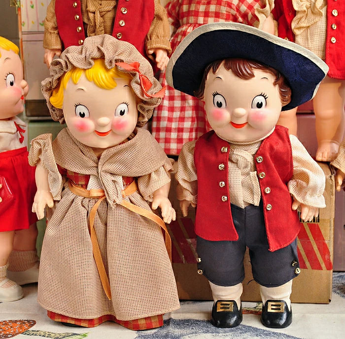 040926-doll-296 Spot Antique Gold Tomboy Tomato Soup Doll Campbell Soup Vintage Rubber Leather Doll Barbie Doll Piggy Bank