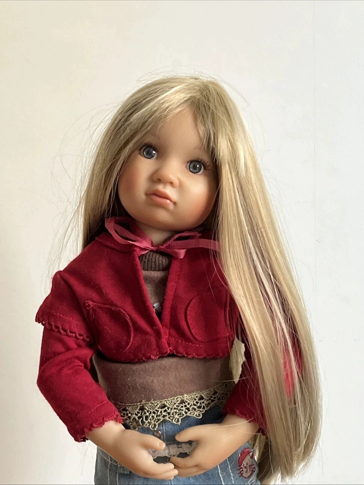 021026-toy-28 Kidz Cats Doll German antique jointed body 18 inches about 45cm in hei 18寸