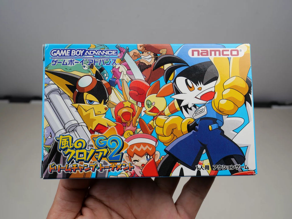 120926-toy-27 GBA game, Kronoa 2 of the wind, original genuine, rare, color as shown in the picture, full box, good condition, cartridge chip memory, normal function, transparent protective box included.