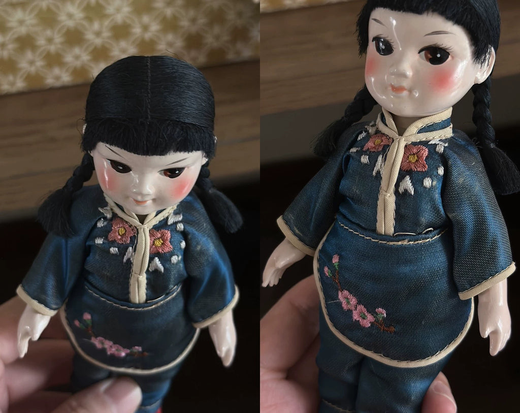 040926-doll-75 Antique Dolls Chinese Ethnic Dolls Embroidered Dolls