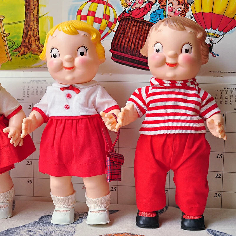 040926-doll-296 Spot Antique Gold Tomboy Tomato Soup Doll Campbell Soup Vintage Rubber Leather Doll Barbie Doll Piggy Bank