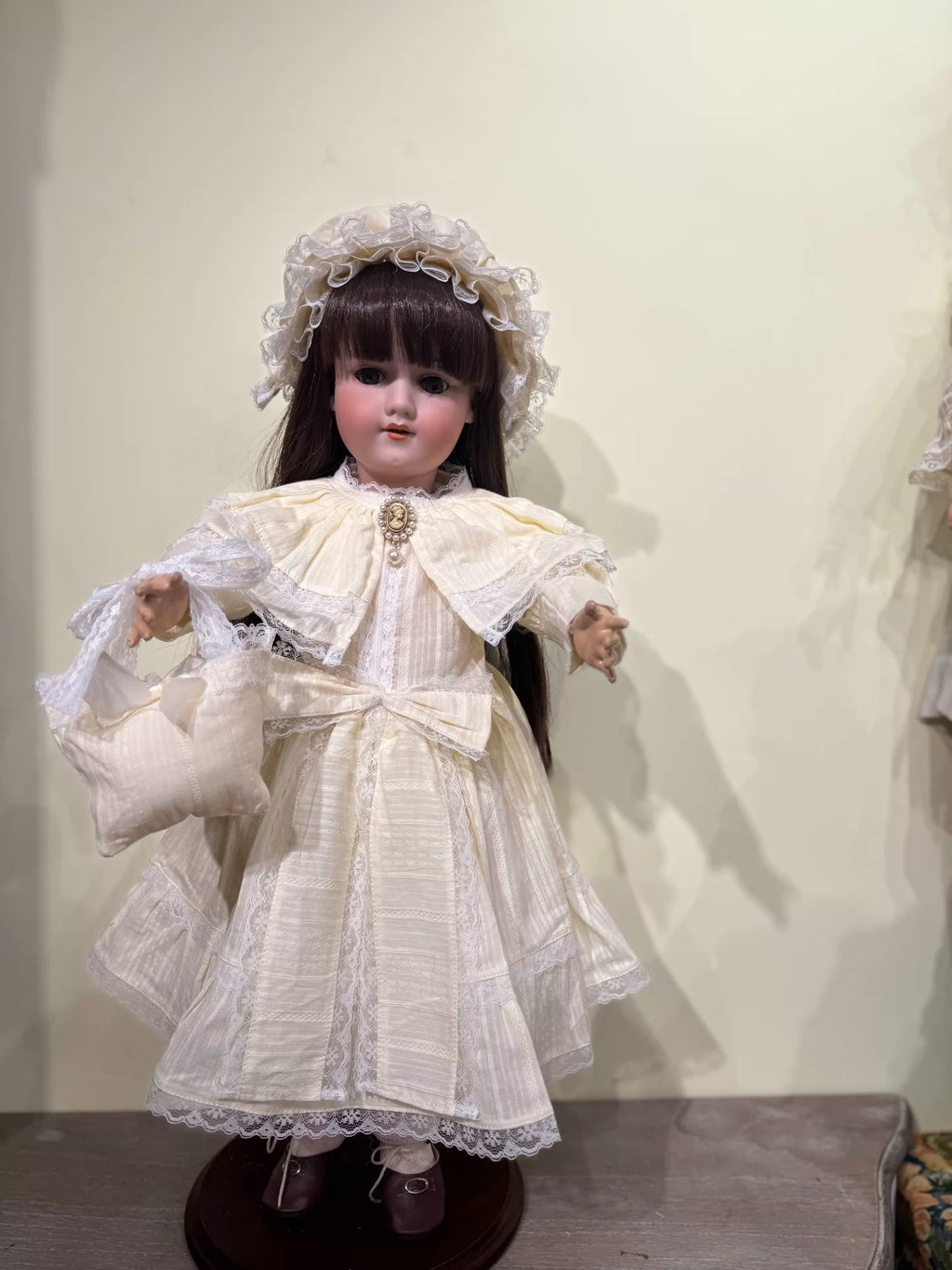 210926-toy-58 Antique Ceramic Doll German Centennial Soup Clothes