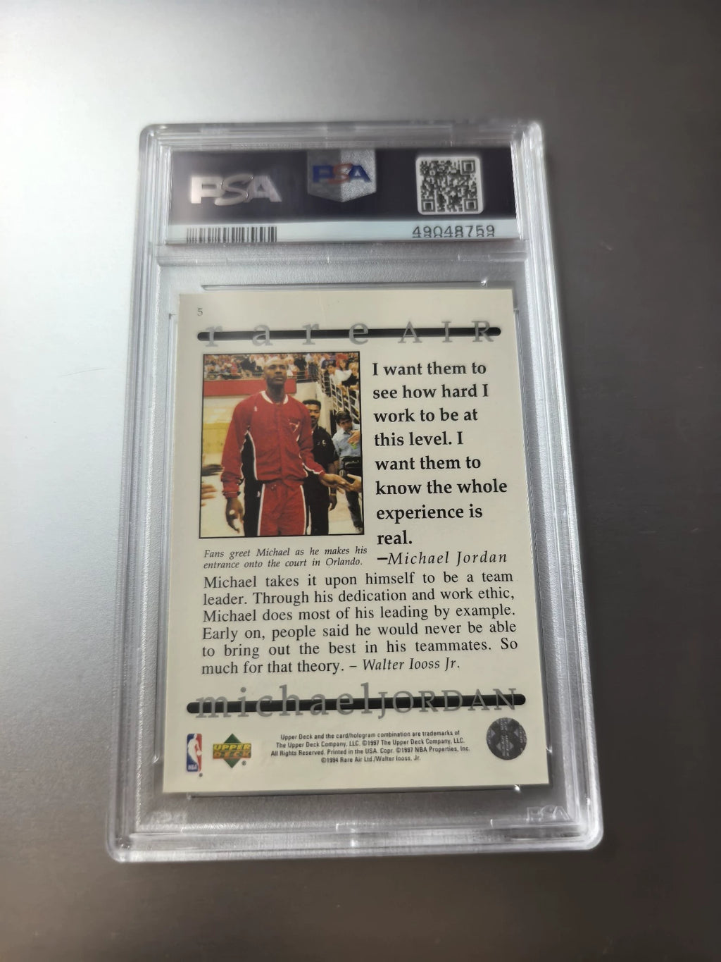 031026-toy-13 Jordan Upper Deck MJ AIR 1997