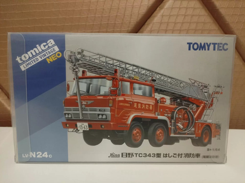 150926-toy-37 TOMYTEC TLV LV-N24c Hino TC343 Ogre Fire Department Yuntai Fire Truck