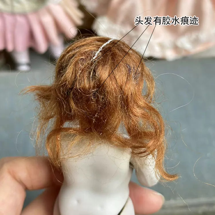 040926-doll-255 Kenster 720 Painted Eye Porcelain Doll Antique German Soup Doll Kestner Full Porcelain Articulated Body Mini Dollhouse Puppet