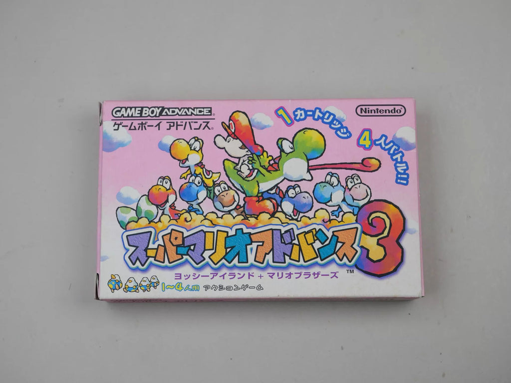120926-toy-5 gba game, Super Mario Bros. A3. Yoshi Island, original genuine cartridge, color as shown in the picture, full box, medieval beauty, chip memory, normal function, free shipping transparent protective box.
