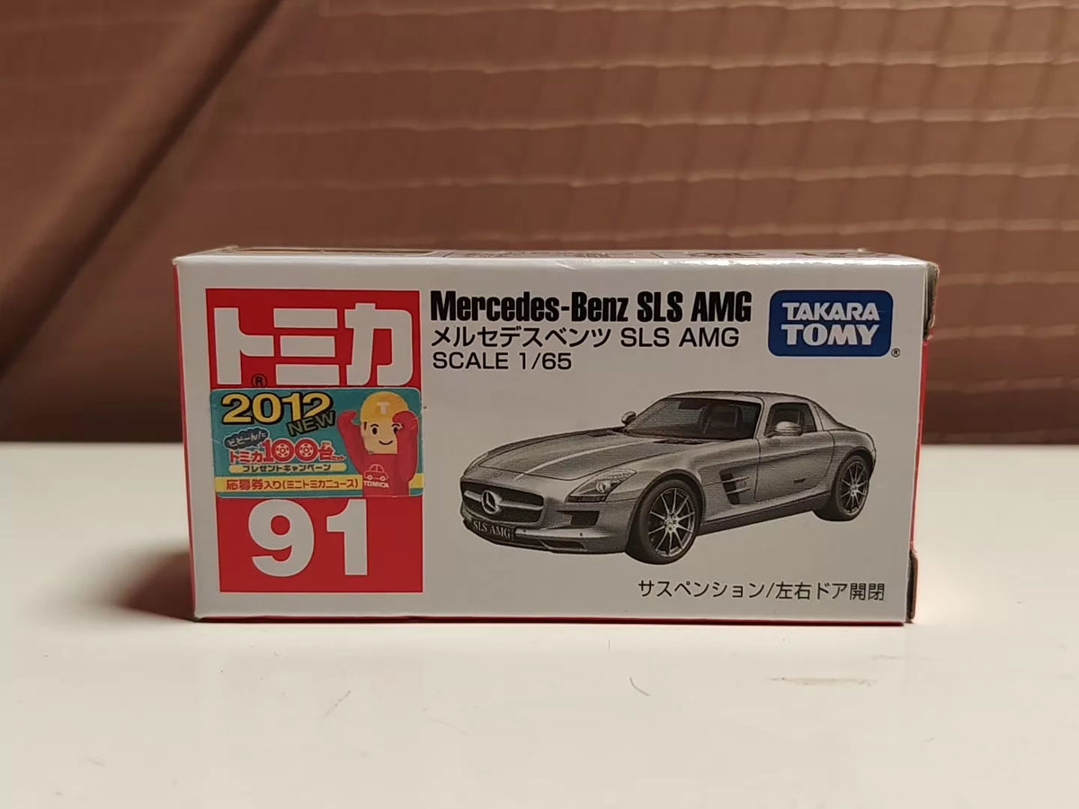 150926-toy-45 Tomica out-of-print red and white box new car sticker 91 Mercedes-Benz SLS AMG Mercedes Benz SLS AMG