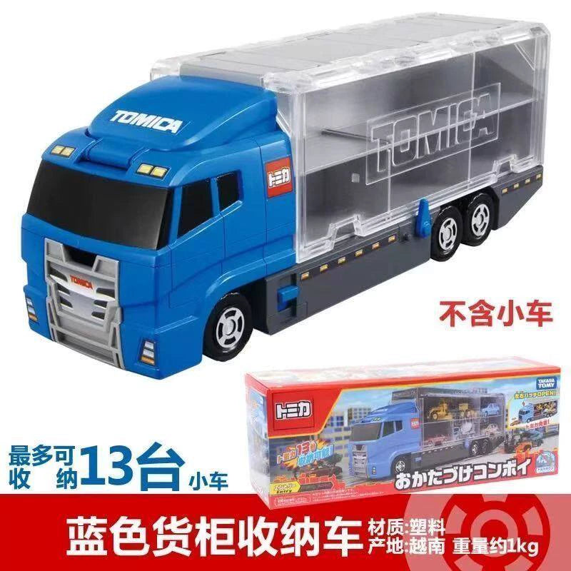 250926-toy-15 Tomica TOMY Domeika multifunctional storage vehicle blue container transport