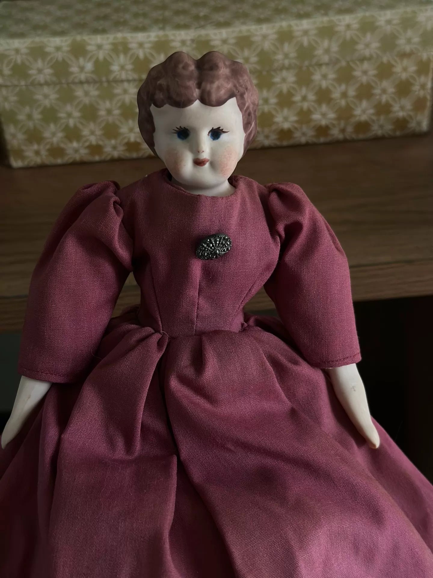 040926-doll-254 German porcelain head doll china doll replica