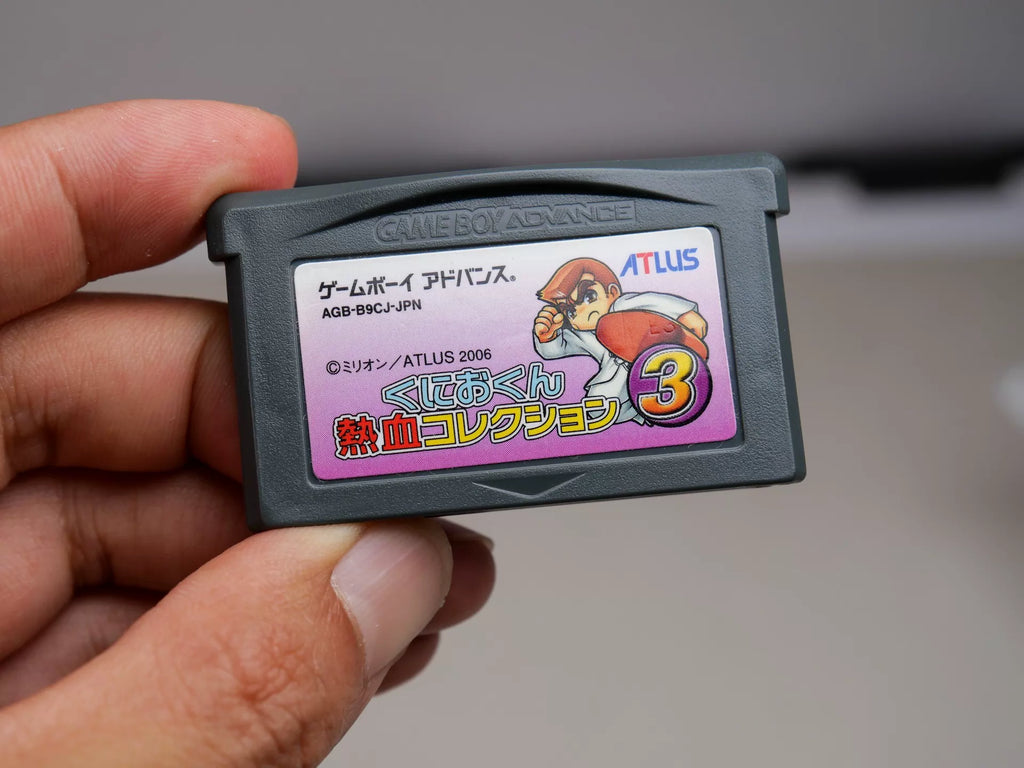 GBA game, husband, hot blood collection 3, original genuine, rare card, color as shown in the picture, the box is full, there are two small cracks on the back of the box, it has been glued, the memory of the chip is normal, the transparent protective box
