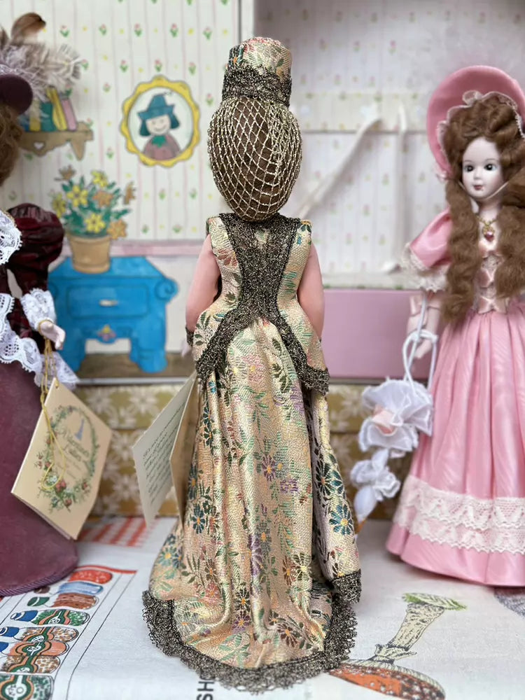 040926-doll-62 Western antique boudoir series French vintage thick soup full porcelain doll women porcelain doll