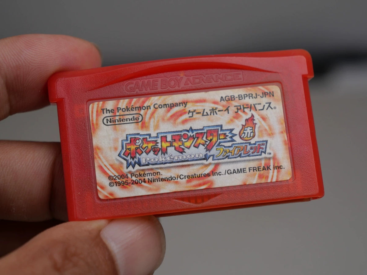 GBA game, Pokemon, Pokemon, Fiery Red, original genuine, naked card, coloring as shown, cartridge in