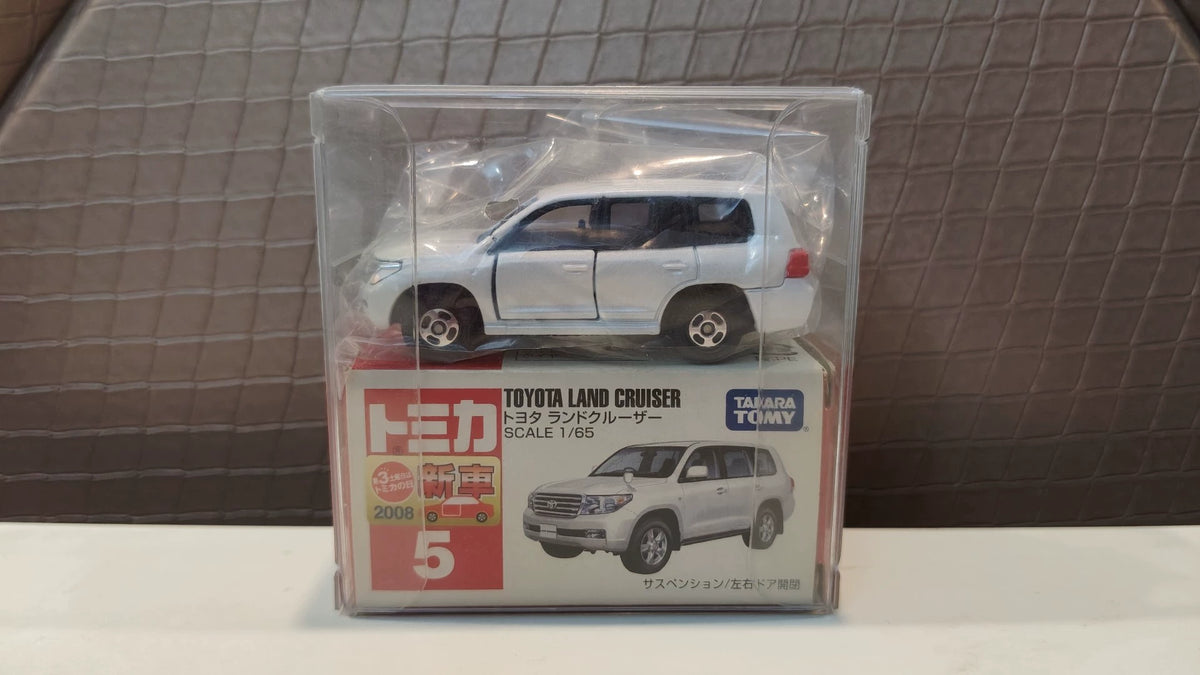 150926-toy-40 Tomica out-of-print red and white box new car sticker No. 5 Toyota land cruiser