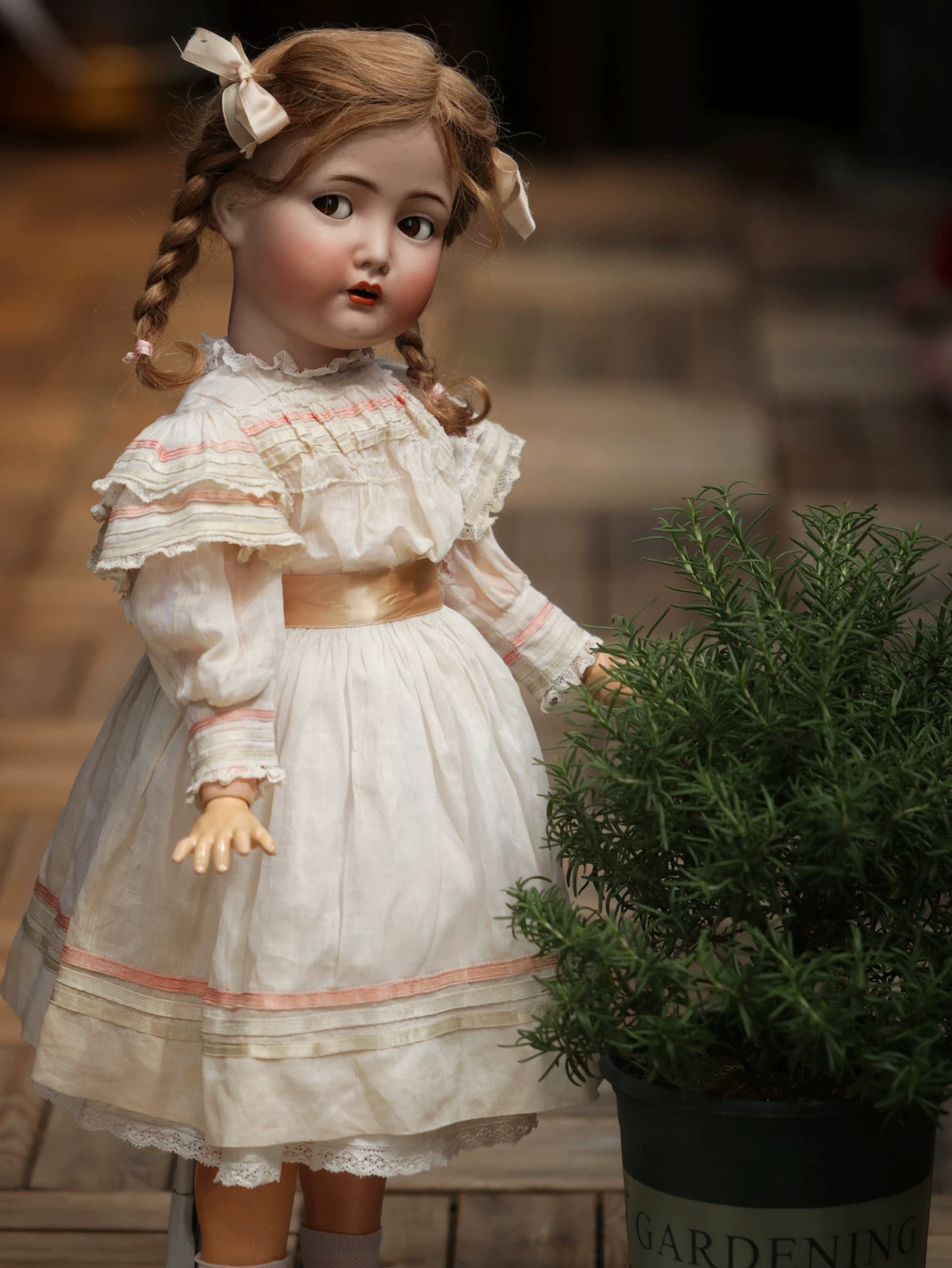 031026-toy-2 bisque doll 117n german antique ceramic
