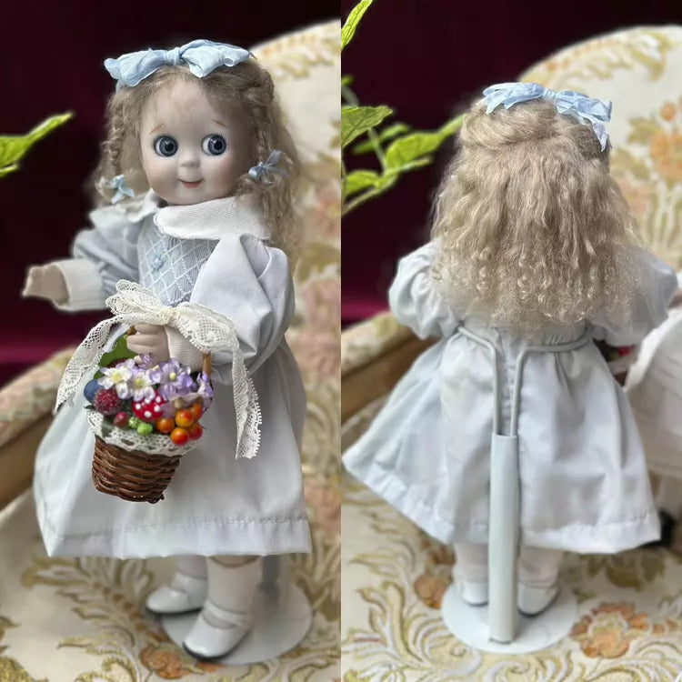 040926-doll-4 Antique ceramic doll German thick soup JDK221 small oblique all-porcelain five-joint body retro engraving
