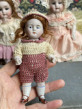 040926-doll-255 Kenster 720 Painted Eye Porcelain Doll Antique German Soup Doll Kestner Full Porcelain Articulated Body Mini Dollhouse Puppet