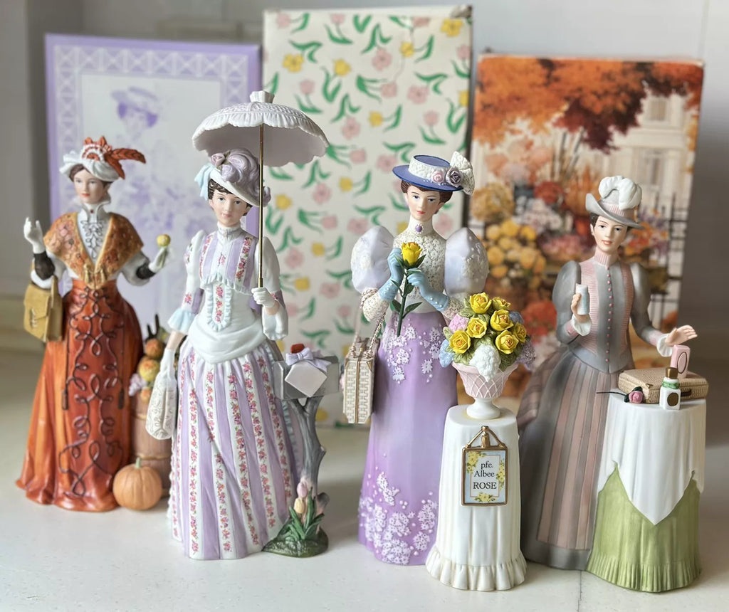 040926-doll-65 Avon Women's Porcelain Puppet Western Antique Women's Boudoir Vintage Ornaments
