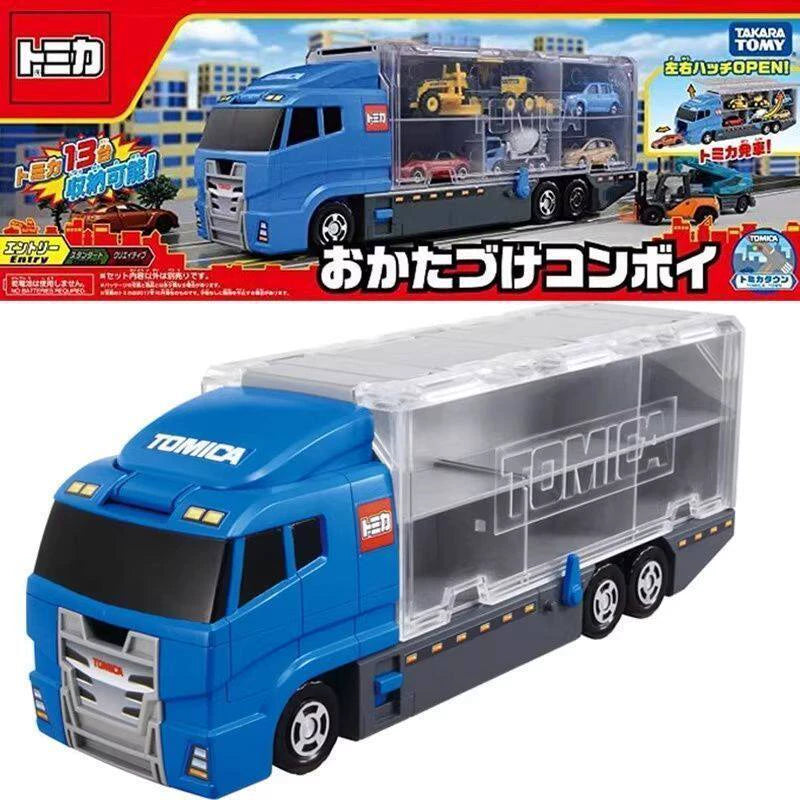250926-toy-15 Tomica TOMY Domeika multifunctional storage vehicle blue container transport