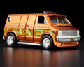 260926-toy-49 Hot Wheels RLC Red Line Club Exclusive 70s Dodge Tradesman Van Plated Orange Four Doo
