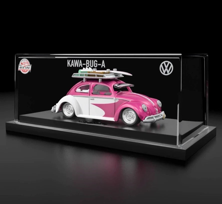 260926-toy-122 Hot Wheels RLC Kawa-Bug-A Volkswagen Beetle pink color scheme 1/64 alloy model with s