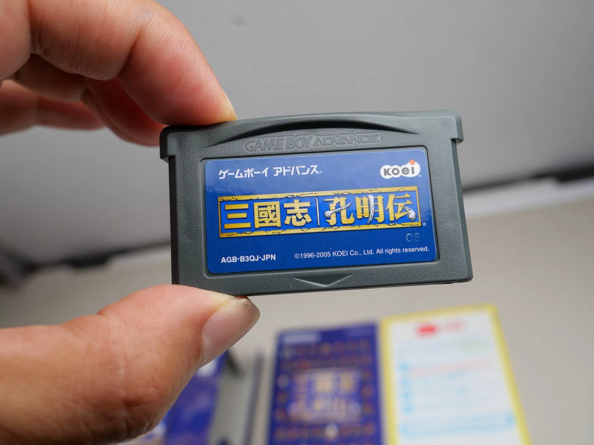 120926-toy-50 GBA game, Three Kingdoms, Kong Mingchuan, original genuine, rare card, color as shown in the picture, full box, cartridge chip memory, normal function, transparent protective box included in shipping.