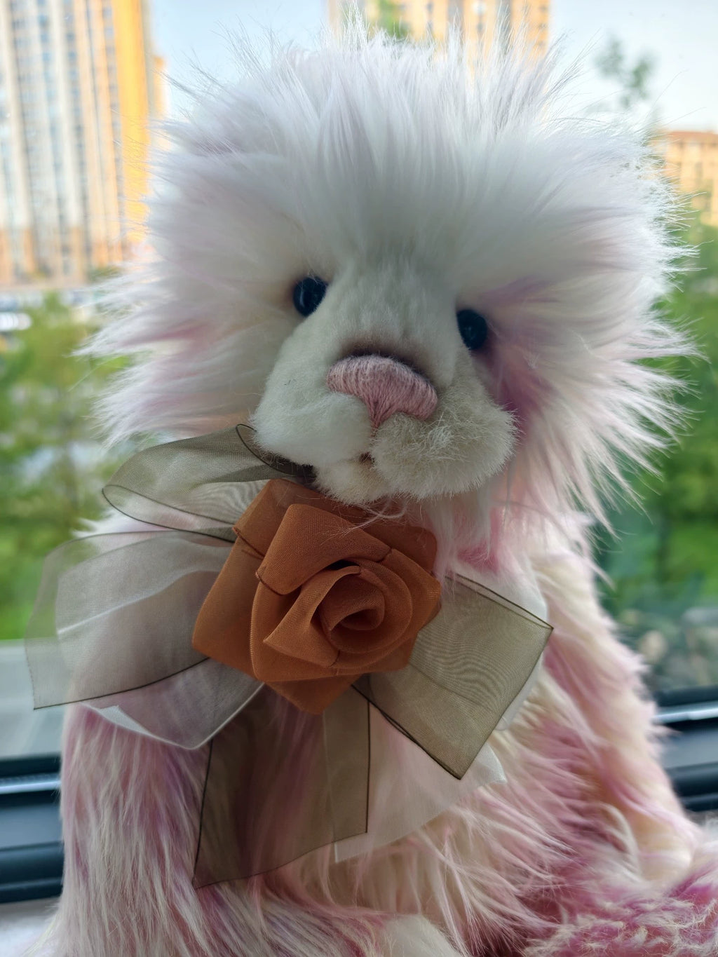 260926-toy-34 Charlie Bears UK Charlie Bear Pink and White Gradient Sandra Almost Interested in vi 2022 New