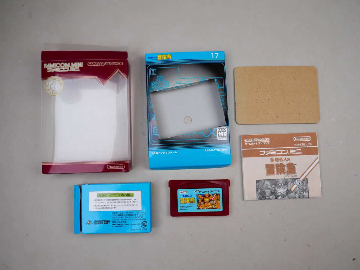 120926-toy-22 GBA game, FC mini series of Takahashi celebrity adventure island, genuine cassette, red and white machine classic as shown in the figure, the box is full, the state is good, the function is normal, free shipping.