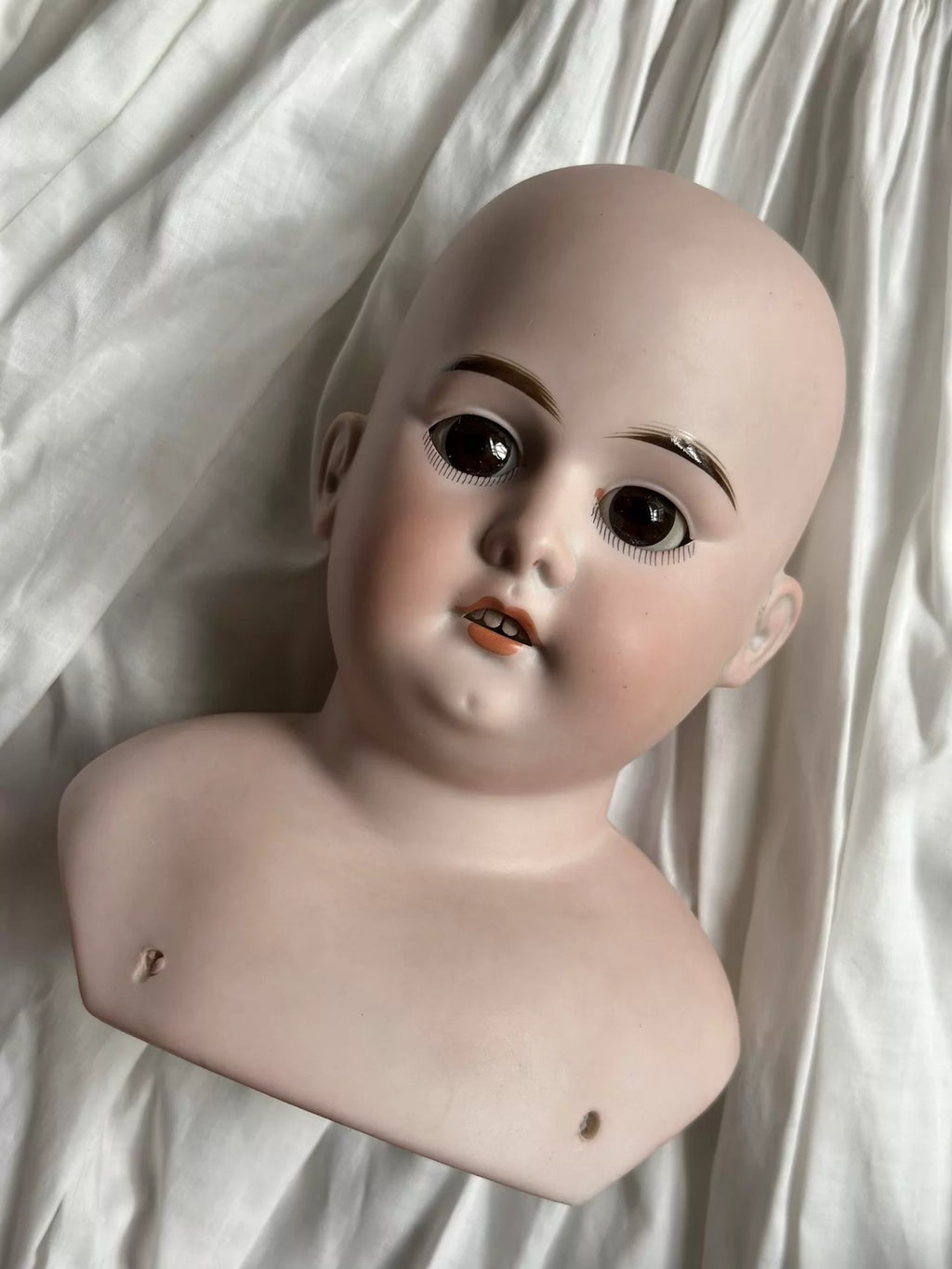 040926-doll-84 Antique German thick soup head masai doll head ornaments
