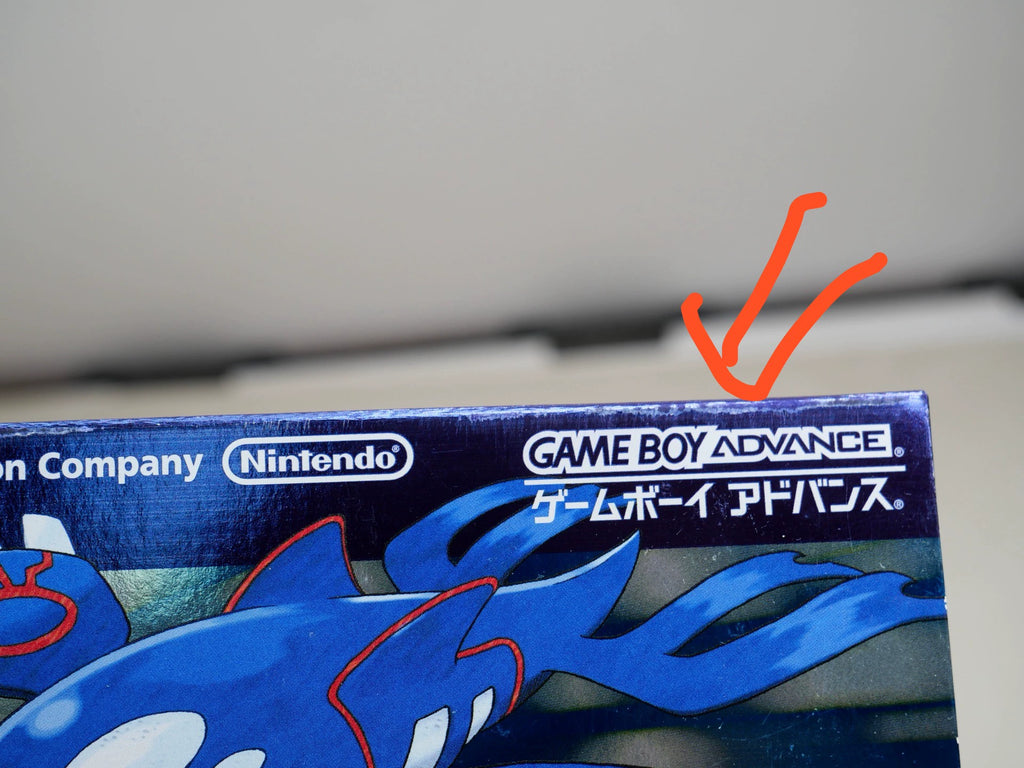 GBA game, Pokemon, Sapphire, original genuine cassette tape, color as shown, box said yes, paper is incomplete, there is some wear on the upper edge of the front of the box, the is normal and archived, and the transparent protective box is shipped.