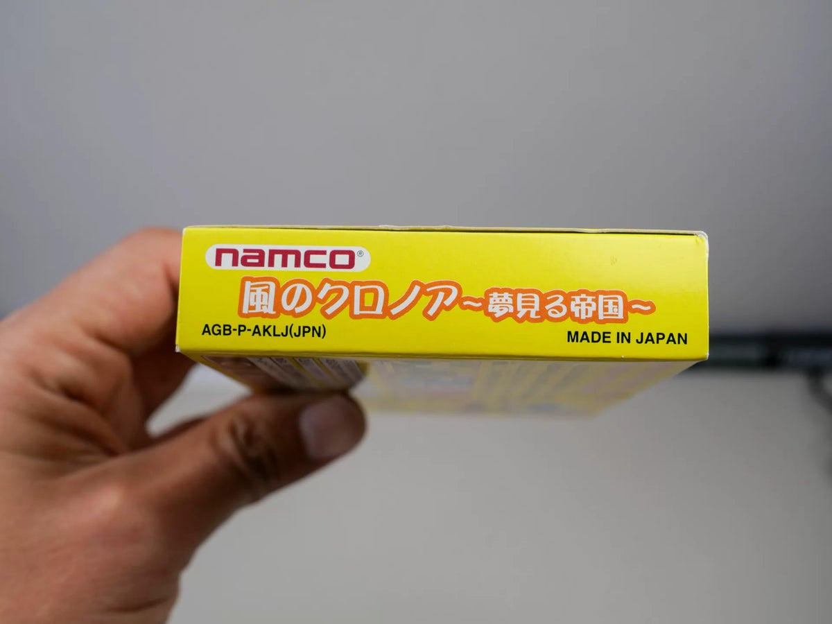 120926-toy-45 gBA game, Kronoa of the Wind, original medieval cassette, rare, color as shown in the picture, full box, good condition, a few traces of the box, chip memory, normal function, transparent protective box shipped.