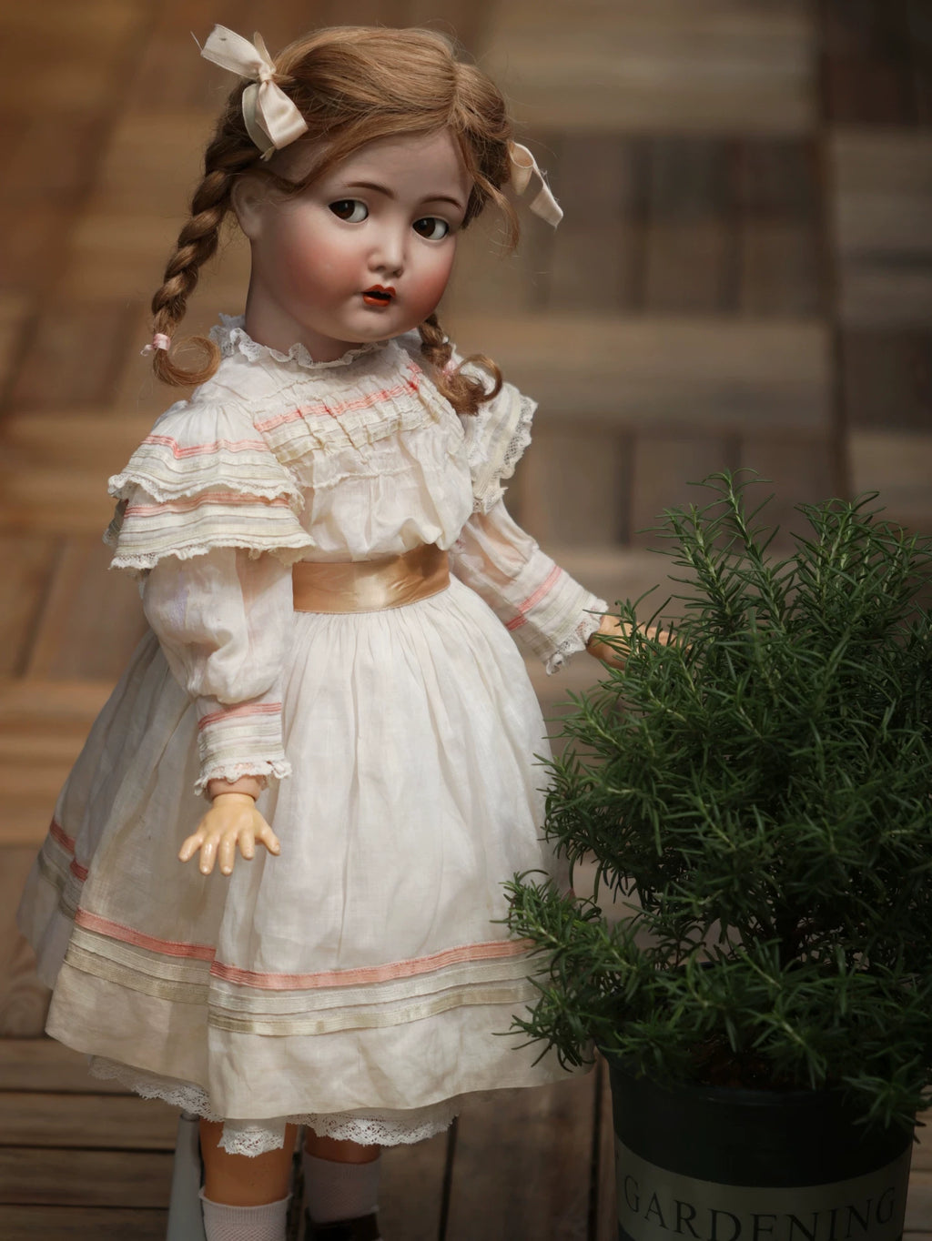 031026-toy-2 bisque doll 117n german antique ceramic