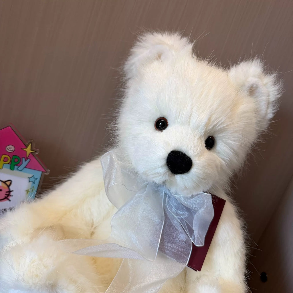 260926-toy-31 Charlie Bears British Plush Toy Journey Adzuki Bean Sprout Fresh Bear White with Han 37cm With Box