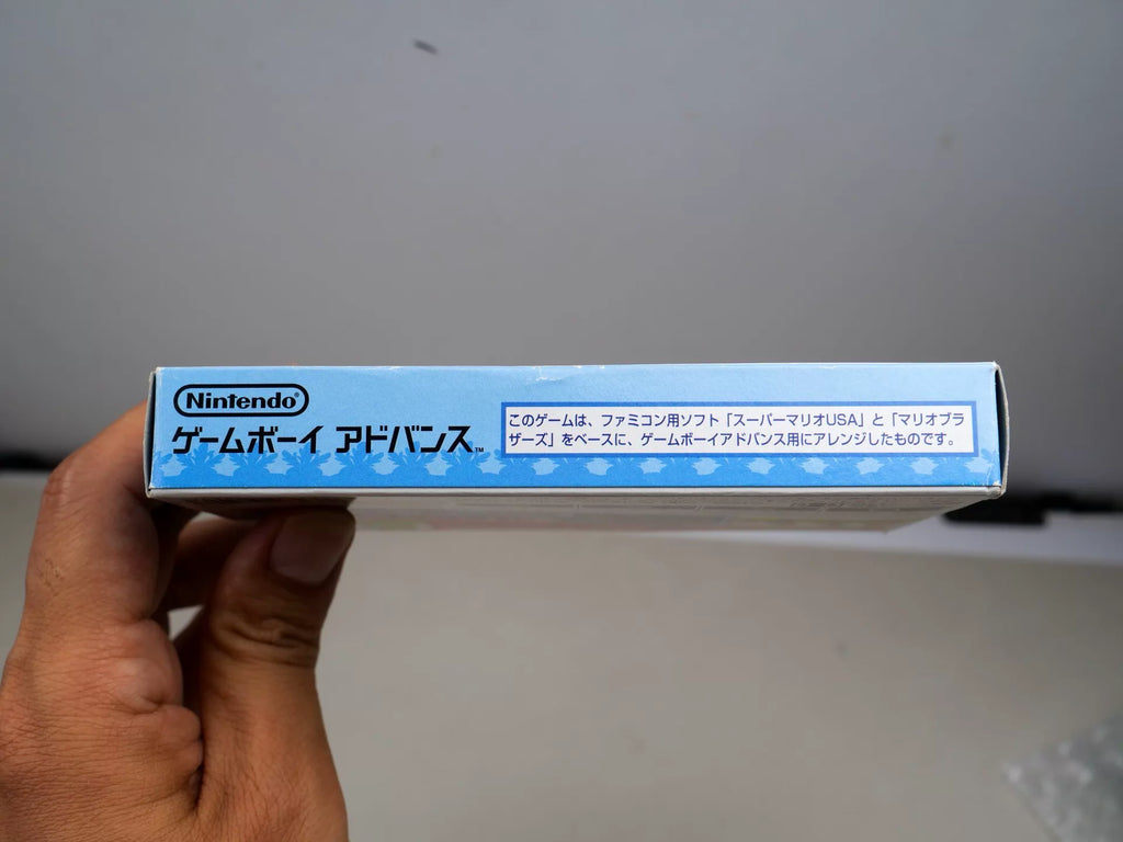 120926-toy-44 GBA game, Super Mario Bros. A1, original genuine, color as shown in the picture, full box, slight damage to the box, cassette chip memory, normal function, free shipping transparent protective box.