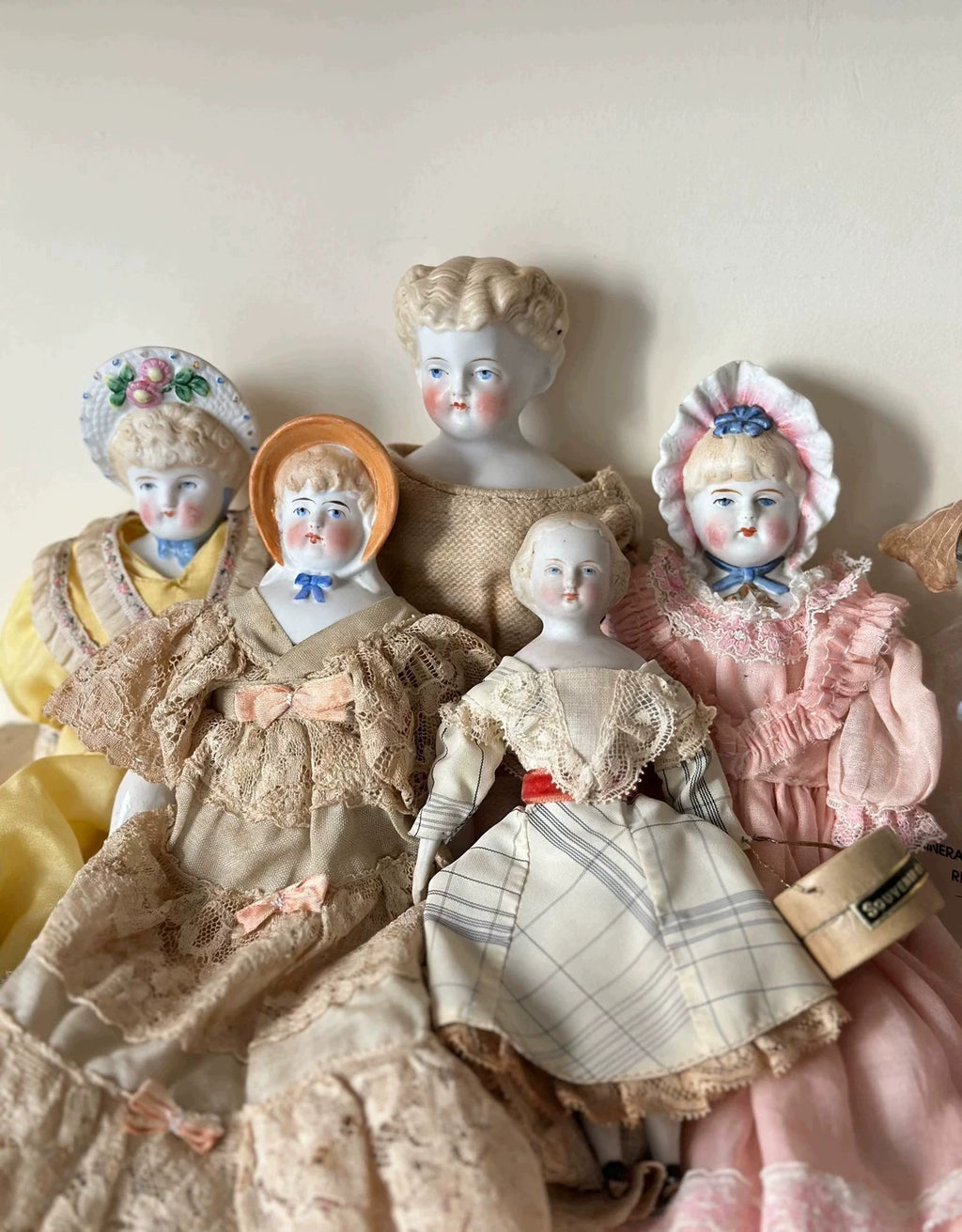 040926-doll-2 Antique German Porcelain Head Doll China Doll Blonde Parian Plain Porcelain Doll