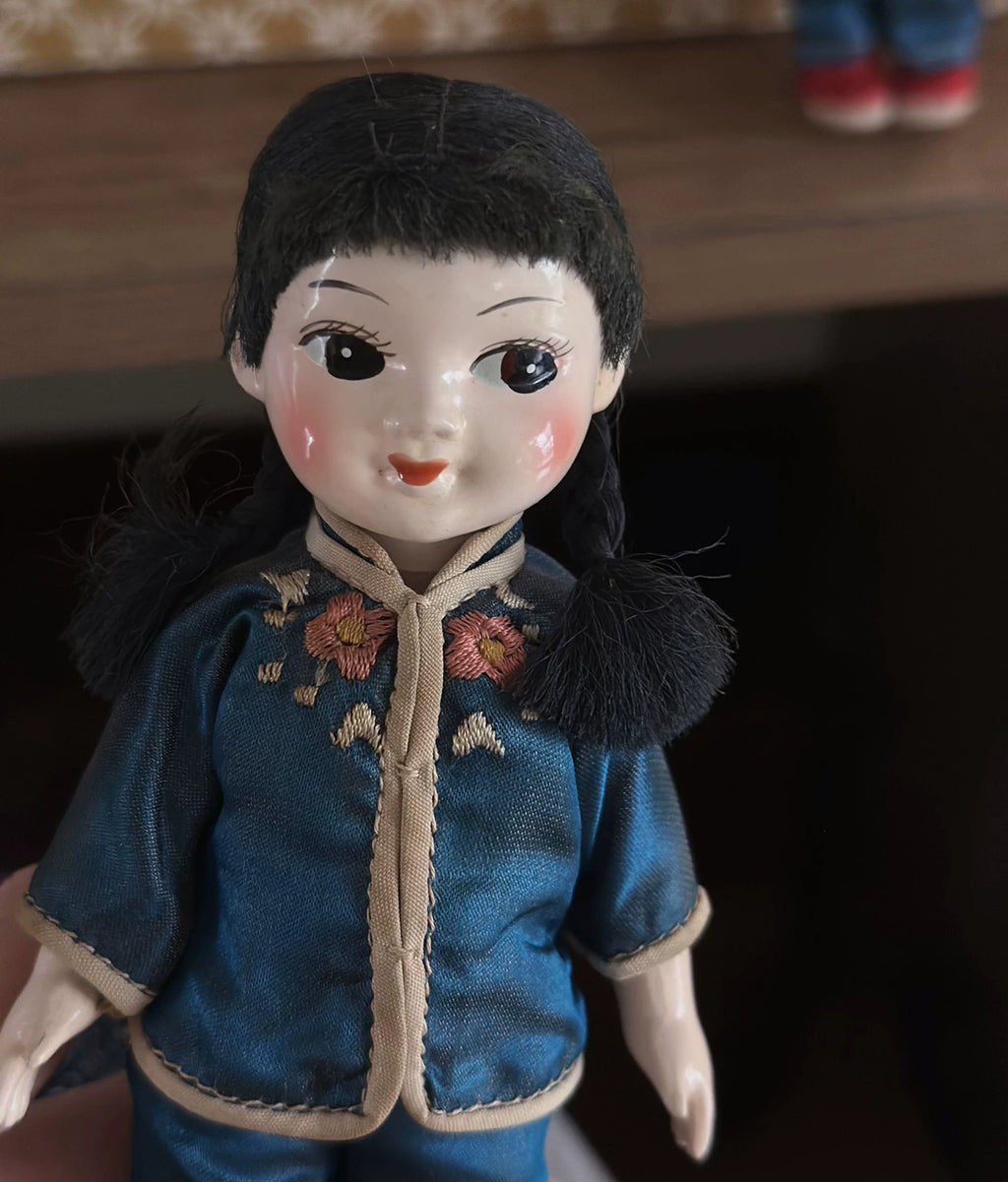 040926-doll-75 Antique Dolls Chinese Ethnic Dolls Embroidered Dolls