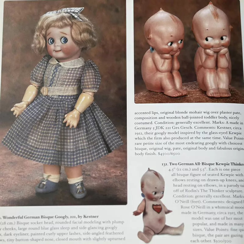 040926-doll-205 Antique German Miniature Slanted-Eyed Thick Soup Doll Full-Color Doll Collection and Illustrated Guide