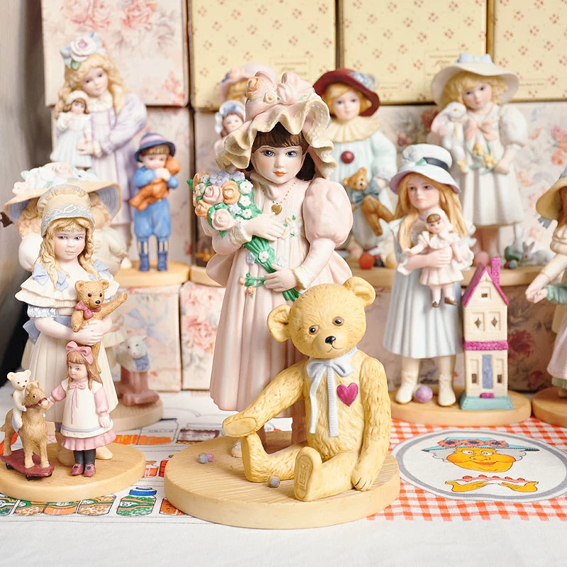 040926-doll-21 Antique Soup Doll Victorian Style Vintage Little Girl Doll Ceramic Ornament